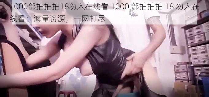 1000部拍拍拍18勿入在线看 1000 部拍拍拍 18 勿入在线看：海量资源，一网打尽