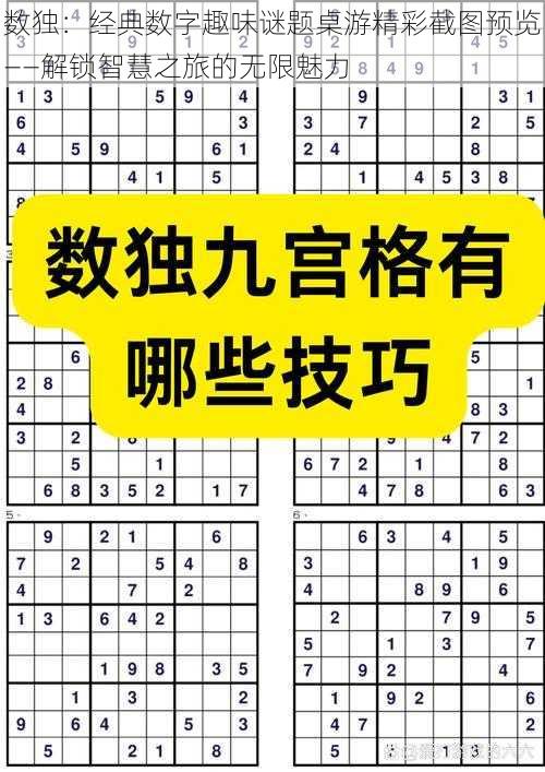 数独：经典数字趣味谜题桌游精彩截图预览——解锁智慧之旅的无限魅力