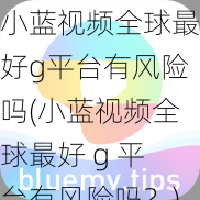 小蓝视频全球最好g平台有风险吗(小蓝视频全球最好 g 平台有风险吗？)