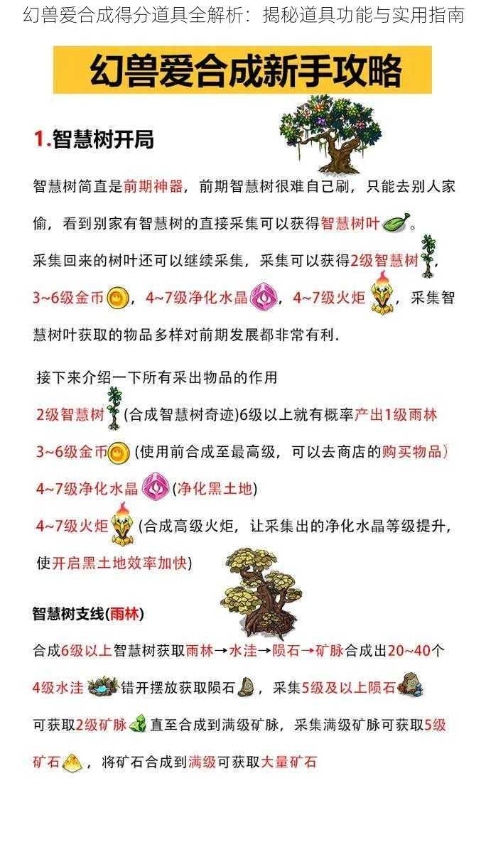 幻兽爱合成得分道具全解析：揭秘道具功能与实用指南