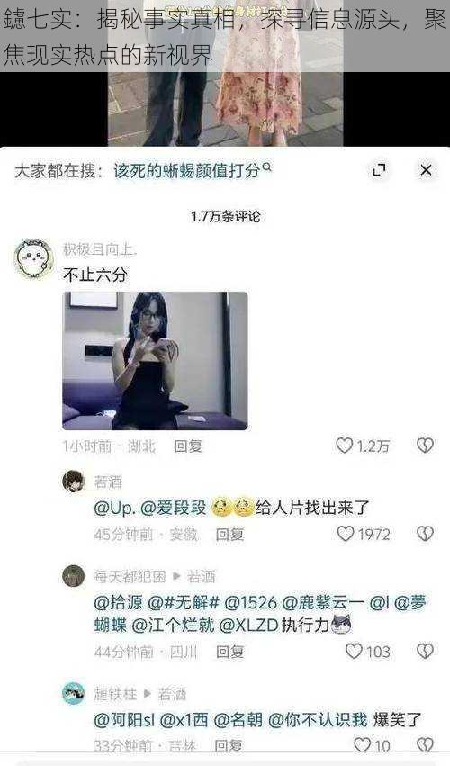 鑢七实：揭秘事实真相，探寻信息源头，聚焦现实热点的新视界