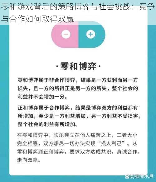 零和游戏背后的策略博弈与社会挑战：竞争与合作如何取得双赢