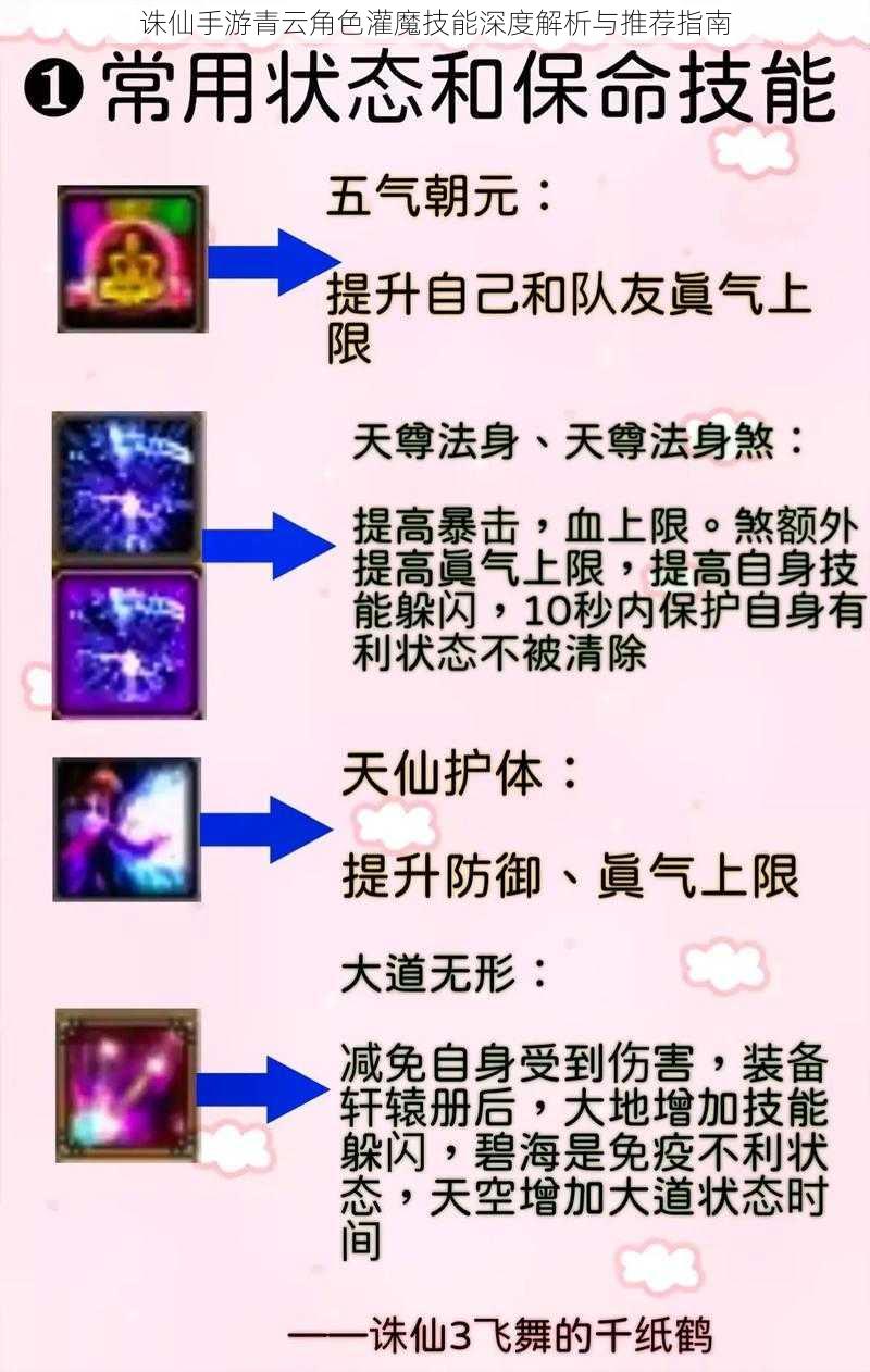 诛仙手游青云角色灌魔技能深度解析与推荐指南